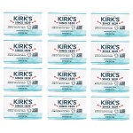 Castile Bar Soap by Kirks | Clean Soap for Men, Women & Children | Premium Coconut Oil | Sensitive Skin Formula, Vegan | Fragrance-Free/Unscented | 4 oz. Bars - 12 Pack