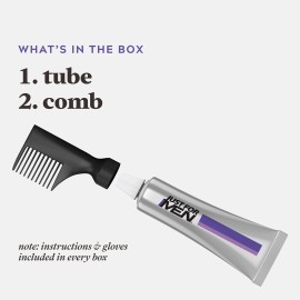 Just For Men Touch of Gray, Mens Hair Color Kit with Comb Applicator for Easy Application, Great for a Salt and Pepper Look - Dark Brown, T-45, Pack of 1 Just For Men Touch of Gray, Mens Hair Color Kit with Comb Applicator for Easy Application, Great for a Salt and Pepper Look - Dark Brown, T-45, Pack of 1