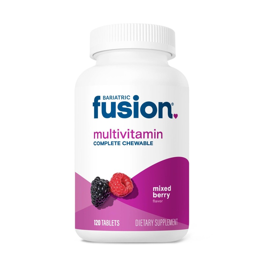 Bariatric Fusion Bariatric Multivitamin with Iron Complete Chewable | Mixed Berry | Post Bariatric Vitamins for Gastric Bypass and Sleeve Gastrectomy | One Month Supply Bariatric Fusion Bariatric Multivitamin with Iron Complete Chewable | Mixed Berry | Post Bariatric Vitamins for Gastric Bypass and Sleeve Gastrectomy | One Month Supply