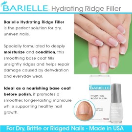 Barielle Brittle or Ridged Nails Filler, Fill and Smooth Unsightly Nail Ridges, For Dry, Enhances Growth, Hydrating and Strengthening, Base Coat 0.5 Ounce Barielle Brittle or Ridged Nails Filler, Fill and Smooth Unsightly Nail Ridges, For Dry, Enhances Growth, Hydrating and Strengthening, Base Coat 0.5 Ounce