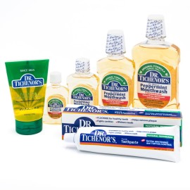 Dr. Tichenor\'s Peppermint Mouthwash Concentrate - Oral Rinse for Bad Breath and Oral Health with a Minty Punch for Soothing Relief of Minor Sore Throat Irritation - 8 Ounce (Pack of 1) Dr. Tichenor\'s Peppermint Mouthwash Concentrate - Oral Rinse for Bad Breath and Oral Health with a Minty Punch for Soothing Relief of Minor Sore Throat Irritation - 8 Ounce (Pack of 1)
