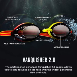 Speedo Unisex-Adult Swim Goggles Mirrored Vanquisher 2.0 Speedo Unisex-Adult Swim Goggles Mirrored Vanquisher 2.0