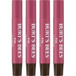 Burt\'s Bees Shimmer Lip Tint Set, Tinted Lip Balm Stick, Moisturizing for All Day Hydration with Natural Origin Glowy Pigmented Finish & Buildable Color, Fig (4-Pack)