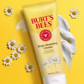 Burt\'s Bees Face Wash, Deep Facial Cleansing Cream, College Back to School Dorm Essentials, All Natural Cleanser with Chamomile, 6 Ounce (Pack of 3) (Packaging May Vary) Burt\'s Bees Face Wash, Deep Facial Cleansing Cream, College Back to School Dorm Essentials, All Natural Cleanser with Chamomile, 6 Ounce (Pack of 3) (Packaging May Vary)