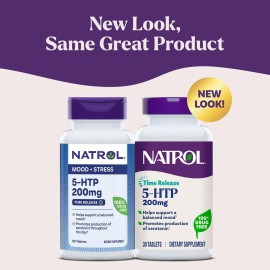 Natrol 5-HTP 200 mg, Time Release, Support a Balanced Mood, Dietary Supplement Provides Serotonin Production Throughout The Day, 30 Tablets, Up to a 30 Day Supply Natrol 5-HTP 200 mg, Time Release, Support a Balanced Mood, Dietary Supplement Provides Serotonin Production Throughout The Day, 30 Tablets, Up to a 30 Day Supply