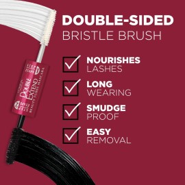 L\'Oreal Paris Makeup Double Extend Tubing Mascara, Lengthening 2 Step Mascara, Smudgeproof, Black L\'Oreal Paris Makeup Double Extend Tubing Mascara, Lengthening 2 Step Mascara, Smudgeproof, Black