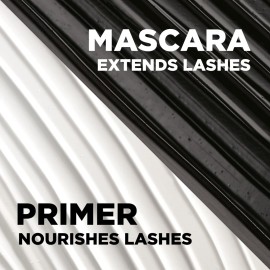 L\'Oreal Paris Makeup Double Extend Tubing Mascara, Lengthening 2 Step Mascara, Smudgeproof, Black L\'Oreal Paris Makeup Double Extend Tubing Mascara, Lengthening 2 Step Mascara, Smudgeproof, Black