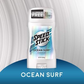 Speed Stick Underarm Deodorant for Men, Aluminum Free, Ocean Surf - 3 Ounce (Pack of 6) Speed Stick Underarm Deodorant for Men, Aluminum Free, Ocean Surf - 3 Ounce (Pack of 6)