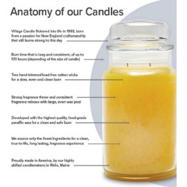 Village Candle Mulled Cider Large Glass Apothecary Jar Scented Candle, 21.25 oz, Red Village Candle Mulled Cider Large Glass Apothecary Jar Scented Candle, 21.25 oz, Red