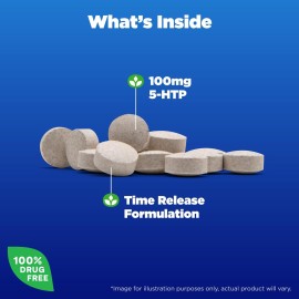 Natrol 5-HTP 100mg, Dietary Supplement Helps Support a Balanced Mood, 90 Time Release Tablets, 22-45 Day Supply Natrol 5-HTP 100mg, Dietary Supplement Helps Support a Balanced Mood, 90 Time Release Tablets, 22-45 Day Supply