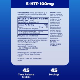 Natrol 5-HTP 100mg, Dietary Supplement Helps Support a Balanced Mood, 90 Time Release Tablets, 22-45 Day Supply Natrol 5-HTP 100mg, Dietary Supplement Helps Support a Balanced Mood, 90 Time Release Tablets, 22-45 Day Supply