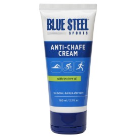 Blue Steel Sports Anti Chafe Cream | Long lasting Chafing Protection | Water & Sweat Resistant | Non Sticky & Non Greasy | Non Staining| Whole Body Protection | Gentle on Sensitive Skin