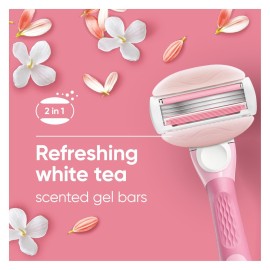 Gillette Venus ComfortGlide White Tea Women\'s Razor - 1 Handle + 2 Refills Gillette Venus ComfortGlide White Tea Women\'s Razor - 1 Handle + 2 Refills