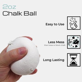 Z Athletic Gym Chalk Ball for Rock Climbing, Gymnastics, and Weightlifting, 2oz Chalk Ball Z Athletic Gym Chalk Ball for Rock Climbing, Gymnastics, and Weightlifting, 2oz Chalk Ball