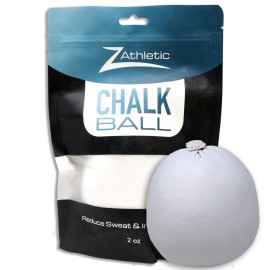 Z Athletic Gym Chalk Ball for Rock Climbing, Gymnastics, and Weightlifting, 2oz Chalk Ball Z Athletic Gym Chalk Ball for Rock Climbing, Gymnastics, and Weightlifting, 2oz Chalk Ball