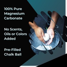 Z Athletic Gym Chalk Ball for Rock Climbing, Gymnastics, and Weightlifting, 2oz Chalk Ball Z Athletic Gym Chalk Ball for Rock Climbing, Gymnastics, and Weightlifting, 2oz Chalk Ball