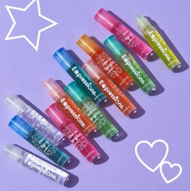 Expressions girl 12pc Roll On Lip Gloss Set with Carrying Case, Glossy Lip Make-up for Kids and Teens - Fruity Flavors, Non Toxic, Kid Friendly, Party Gift, Best Friends Expressions girl 12pc Roll On Lip Gloss Set with Carrying Case, Glossy Lip Make-up for Kids and Teens - Fruity Flavors, Non Toxic, Kid Friendly, Party Gift, Best Friends