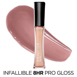 LOreal Paris Makeup Infallible 8 Hour Hydrating Lip Gloss, Petal, 0.21 Fl Oz LOreal Paris Makeup Infallible 8 Hour Hydrating Lip Gloss, Petal, 0.21 Fl Oz