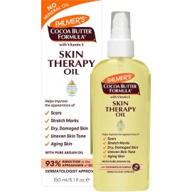 Palmer\'s Cocoa Butter Formula Skin Therapy Moisturizing Body Oil with Vitamin E, 5.1 Ounces