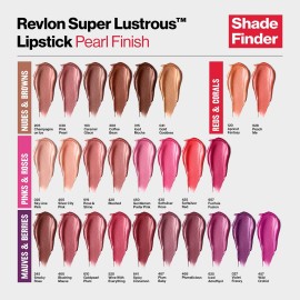 Revlon Super Lustrous Lipstick, Creamy Formula For Soft, Fuller-Looking Lips, Moisturized Feel, 619 Rose & Shine, 0.15 oz Revlon Super Lustrous Lipstick, Creamy Formula For Soft, Fuller-Looking Lips, Moisturized Feel, 619 Rose & Shine, 0.15 oz