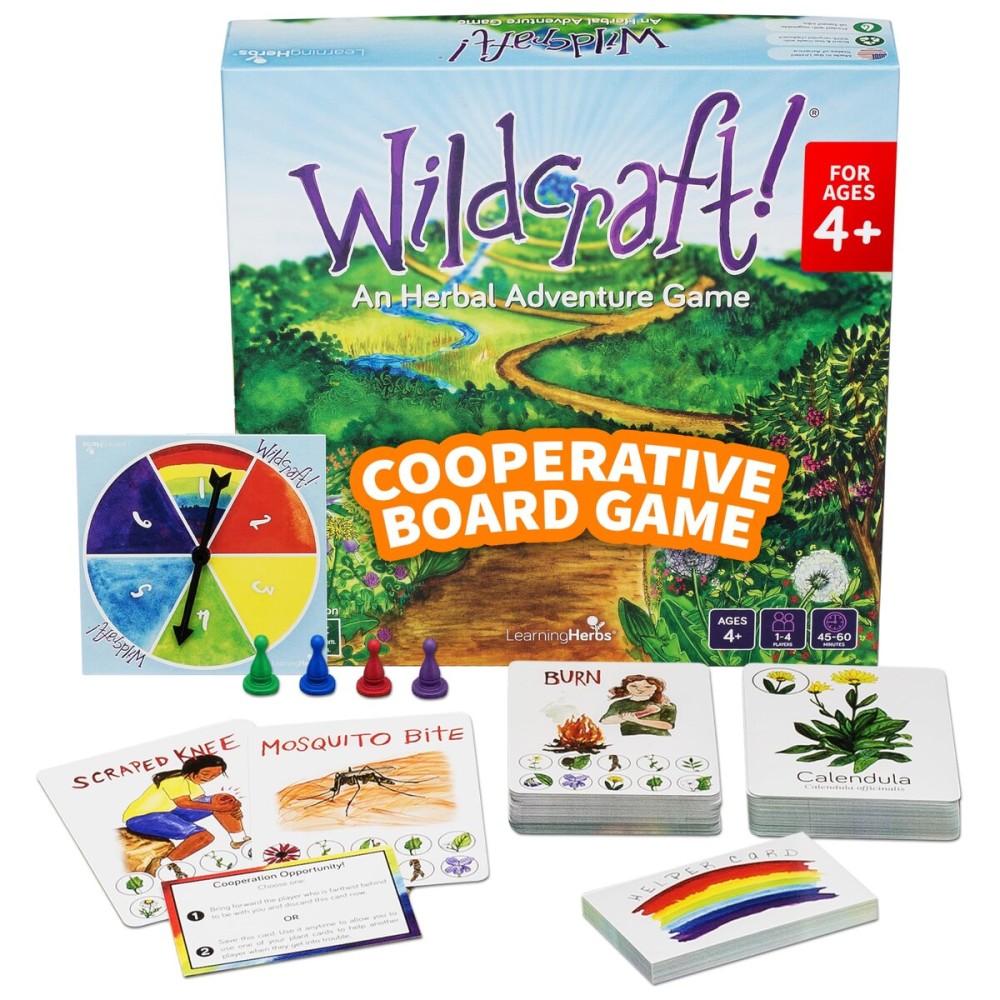 Wildcraft! an Herbal Adventure Cooperative Board Game - Learn 25 Herbs with No Reading Required - Educational Game for Kids 4+ & Families - Includes 3 Printable PDFs, Coloring Book & Plant Guide Wildcraft! an Herbal Adventure Cooperative Board Game - Learn 25 Herbs with No Reading Required - Educational Game for Kids 4+ & Families - Includes 3 Printable PDFs, Coloring Book & Plant Guide