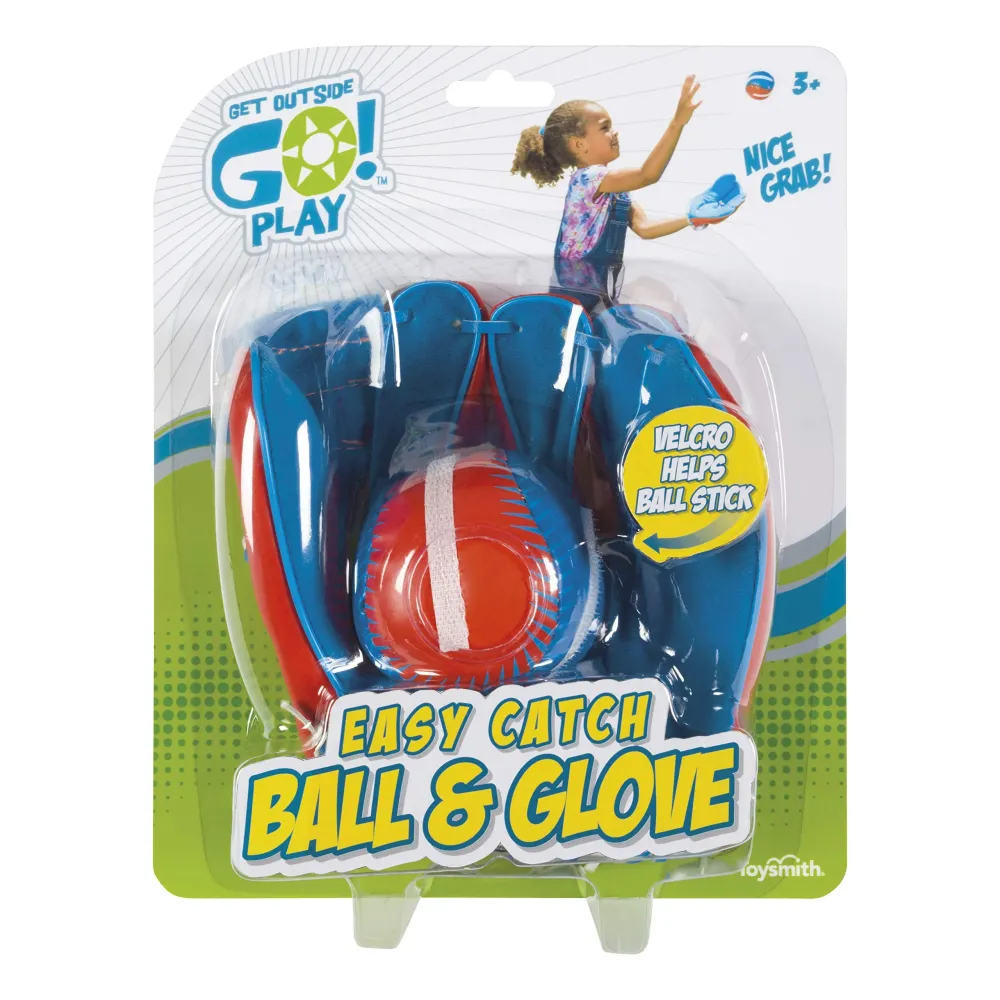 Get Outside Go! Easy Catch Ball & Glove Set Super Sport Outdoor Active Play Baseball by Toysmith (Packaging May Vary) Small Get Outside Go! Easy Catch Ball & Glove Set Super Sport Outdoor Active Play Baseball by Toysmith (Packaging May Vary) Small