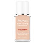 Neutrogena SkinClearing Oil-Free Acne and Blemish Fighting Liquid Foundation with.5% Salicylic Acid Acne Medicine, Shine Controlling Makeup for Acne Prone Skin, 30 Buff, 1 fl. oz