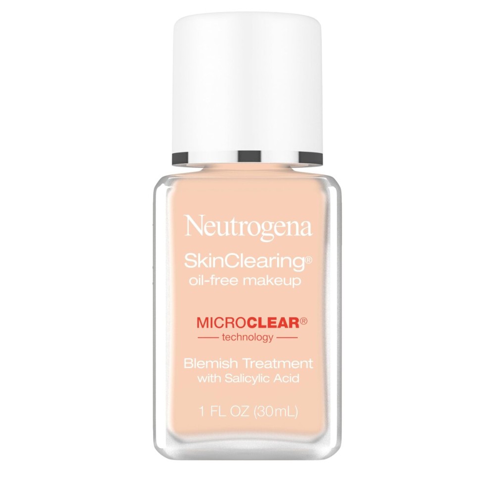 Neutrogena SkinClearing Oil-Free Acne and Blemish Fighting Liquid Foundation with Salicylic Acid Acne Medicine, Shine Controlling, for Acne Prone Skin, 80 Medium Beige, 1 fl. oz Neutrogena SkinClearing Oil-Free Acne and Blemish Fighting Liquid Foundation with Salicylic Acid Acne Medicine, Shine Controlling, for Acne Prone Skin, 80 Medium Beige, 1 fl. oz