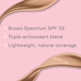 Neutrogena Healthy Skin Liquid Makeup Foundation with Broad Spectrum SPF 20 Sunscreen, Medium Coverage Foundation with Nourishing Pro-Vitamin B5, Classic Ivory 10, 1 fl. oz