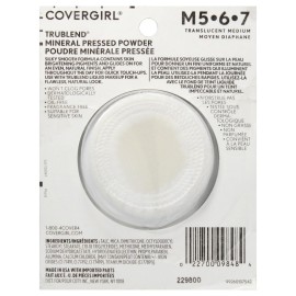 Covergirl Trublend Pressed Powder, 004 Translucent Medium , 0.39 Ounce (Pack of 1) Covergirl Trublend Pressed Powder, 004 Translucent Medium , 0.39 Ounce (Pack of 1)