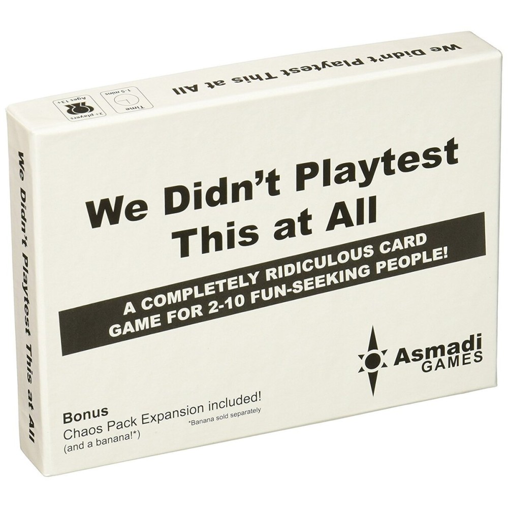Asmadi Games We Didn\'t Playtest This at All - with Chaos Pack Asmadi Games We Didn\'t Playtest This at All - with Chaos Pack