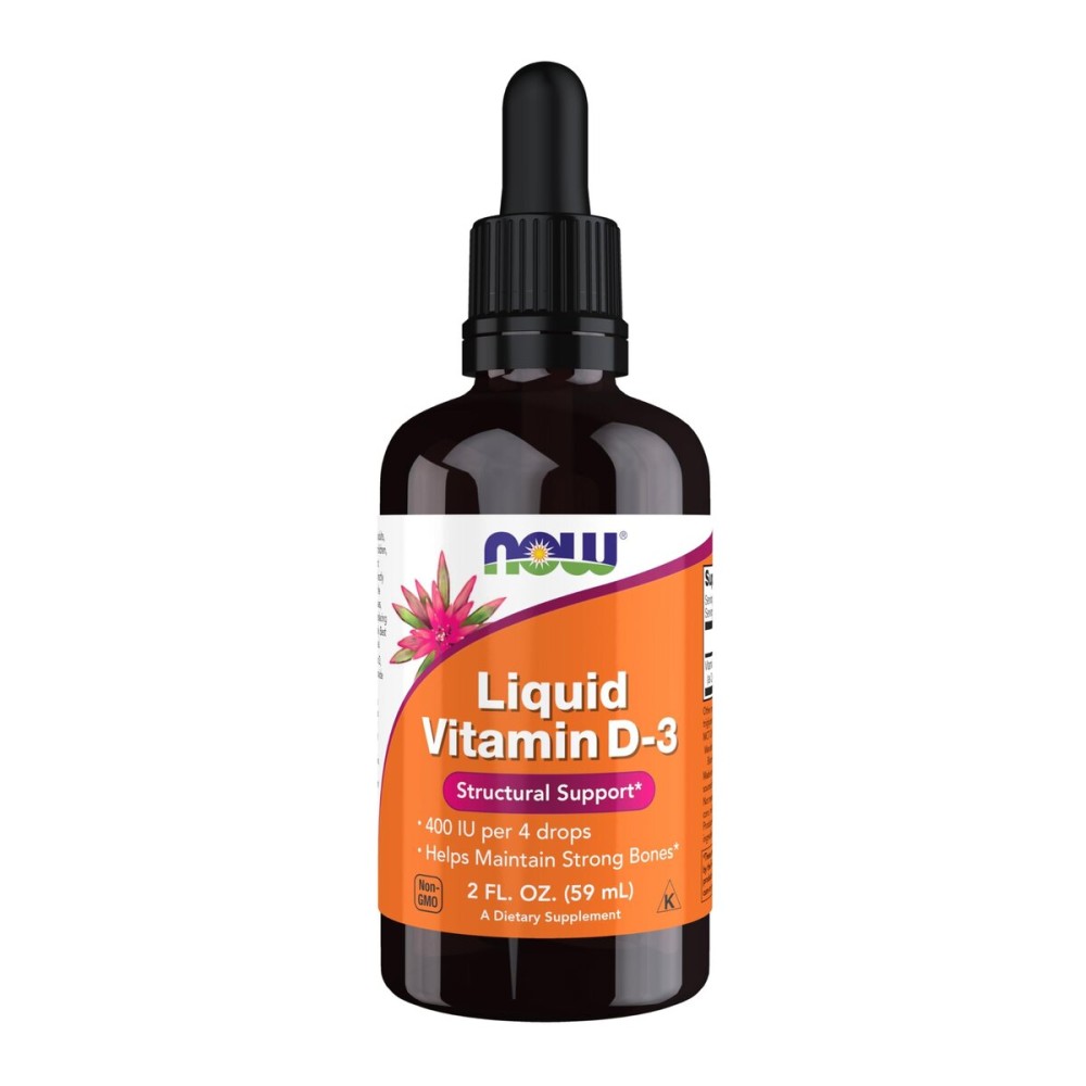 NOW Foods Supplements, Liquid Vitamin D-3, Strong Bones*, Structural Support*, 2-Ounce NOW Foods Supplements, Liquid Vitamin D-3, Strong Bones*, Structural Support*, 2-Ounce