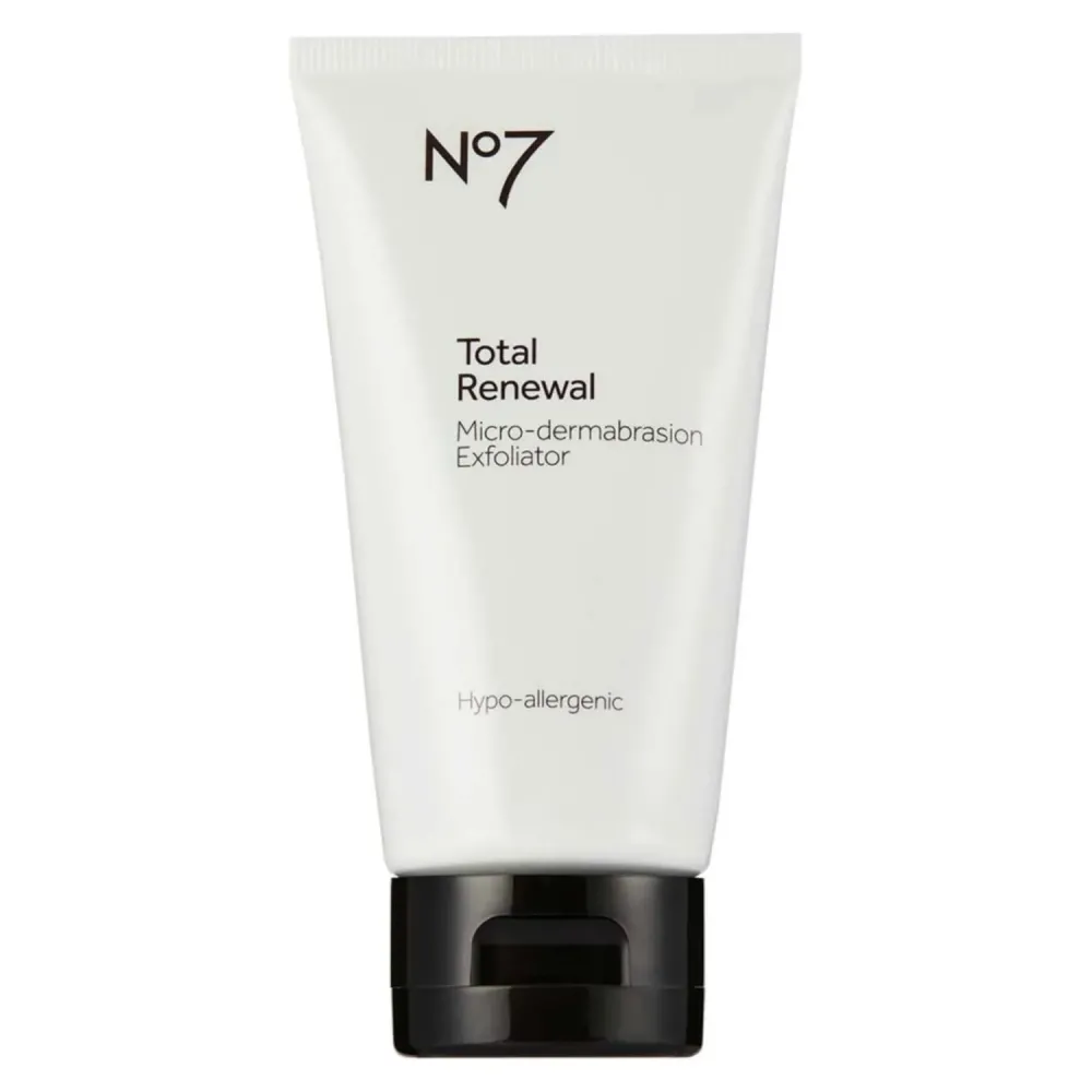 No7 Total Renewal Face Scrub - Microdermabrasion Exfoliating Face Wash & Dark Spot Corrector for Sensitive Skin - Helps to Reduce the Appearance of Fine Lines & Even Skin Tone (2.5 Oz) No7 Total Renewal Face Scrub - Microdermabrasion Exfoliating Face Wash & Dark Spot Corrector for Sensitive Skin - Helps to Reduce the Appearance of Fine Lines & Even Skin Tone (2.5 Oz)