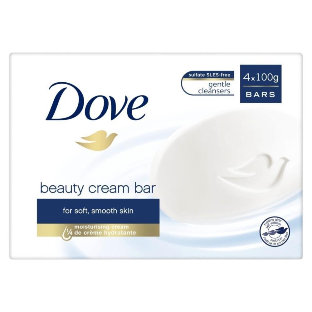 Dove Beauty Cream Bar, Unisex Soap, Multi, 4 Count Dove Beauty Cream Bar, Unisex Soap, Multi, 4 Count