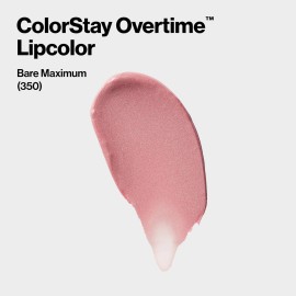 Revlon Liquid Lipstick with Clear Lip Gloss, ColorStay Overtime Lipcolor, Dual Ended with Vitamin E, 350 Bare Maximum, 0.07 Fl Oz Revlon Liquid Lipstick with Clear Lip Gloss, ColorStay Overtime Lipcolor, Dual Ended with Vitamin E, 350 Bare Maximum, 0.07 Fl Oz