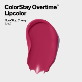 Revlon Liquid Lipstick with Clear Lip Gloss, ColorStay Overtime Lipcolor, Dual Ended with Vitamin E, 010 Non-Stop Cherry, 0.07 Fl Oz Revlon Liquid Lipstick with Clear Lip Gloss, ColorStay Overtime Lipcolor, Dual Ended with Vitamin E, 010 Non-Stop Cherry, 0.07 Fl Oz