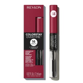 Revlon Liquid Lipstick with Clear Lip Gloss, ColorStay Overtime Lipcolor, Dual Ended with Vitamin E, 280 Stay Currant, 0.07 Fl Oz Revlon Liquid Lipstick with Clear Lip Gloss, ColorStay Overtime Lipcolor, Dual Ended with Vitamin E, 280 Stay Currant, 0.07 Fl Oz
