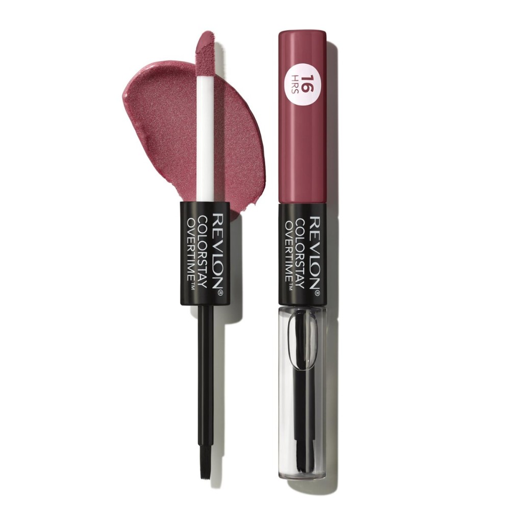 Revlon Liquid Lipstick with Clear Lip Gloss, ColorStay Overtime Lipcolor, Dual Ended with Vitamin E, 270 Relentless Raisin, 0.07 Fl Oz Revlon Liquid Lipstick with Clear Lip Gloss, ColorStay Overtime Lipcolor, Dual Ended with Vitamin E, 270 Relentless Raisin, 0.07 Fl Oz