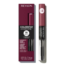 Revlon Liquid Lipstick with Clear Lip Gloss, ColorStay Overtime Lipcolor, Dual Ended with Vitamin E, 270 Relentless Raisin, 0.07 Fl Oz Revlon Liquid Lipstick with Clear Lip Gloss, ColorStay Overtime Lipcolor, Dual Ended with Vitamin E, 270 Relentless Raisin, 0.07 Fl Oz