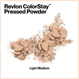 Revlon ColorStay Pressed Powder Face Makeup, Longwearing, Fragrance-Free, Noncomedogenic, 830 Light Medium, 0.3 oz Revlon ColorStay Pressed Powder Face Makeup, Longwearing, Fragrance-Free, Noncomedogenic, 830 Light Medium, 0.3 oz