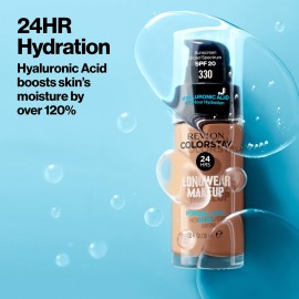 Revlon Liquid Foundation, ColorStay Face Makeup for Normal & Dry Skin, SPF 20, Longwear Medium-Full Coverage with Natural Finish, 400 Caramel, 1 fl oz Revlon Liquid Foundation, ColorStay Face Makeup for Normal & Dry Skin, SPF 20, Longwear Medium-Full Coverage with Natural Finish, 400 Caramel, 1 fl oz