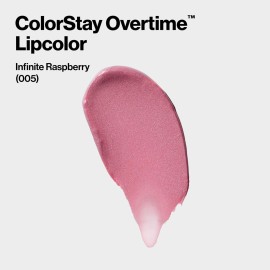 Revlon Liquid Lipstick with Clear Lip Gloss, ColorStay Overtime Lipcolor, Dual Ended with Vitamin E, 005 Infinite Raspberry, 0.07 Fl Oz Revlon Liquid Lipstick with Clear Lip Gloss, ColorStay Overtime Lipcolor, Dual Ended with Vitamin E, 005 Infinite Raspberry, 0.07 Fl Oz