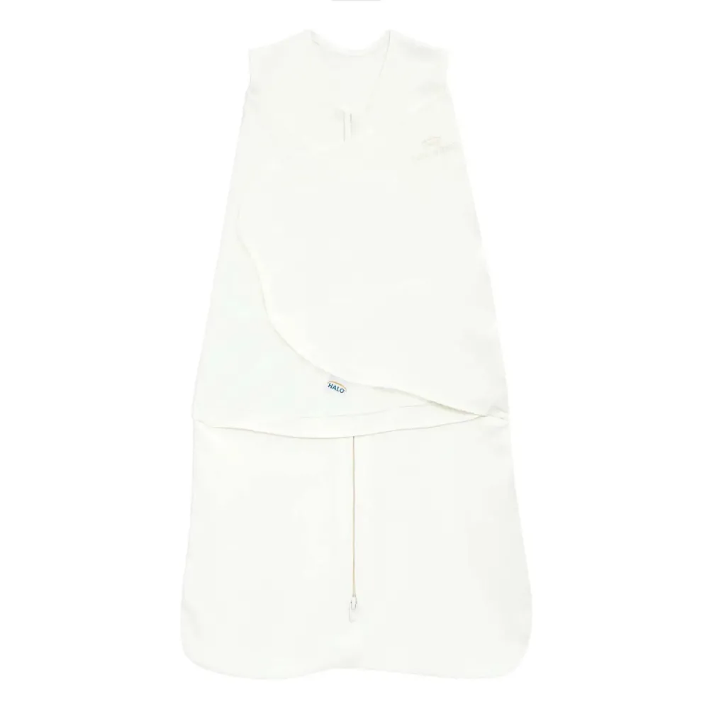 HALO 100% Cotton Sleepsack Swaddle, 3-Way Adjustable Wearable Blanket, TOG 1.5, Cream, Newborn, 0-3 Months HALO 100% Cotton Sleepsack Swaddle, 3-Way Adjustable Wearable Blanket, TOG 1.5, Cream, Newborn, 0-3 Months