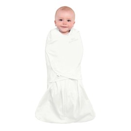 HALO 100% Cotton Sleepsack Swaddle, 3-Way Adjustable Wearable Blanket, TOG 1.5, Cream, Newborn, 0-3 Months HALO 100% Cotton Sleepsack Swaddle, 3-Way Adjustable Wearable Blanket, TOG 1.5, Cream, Newborn, 0-3 Months