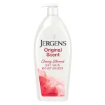Jergens Original Scent Dry Skin Body Lotion, Hand and Body Moisturizer, Cherry Almond Essence, Dermatologist Tested, 32 Oz