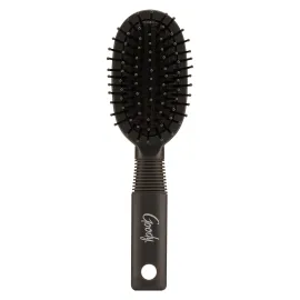 Goody Mini Cushion Hair Brush - Oval Travel Hairbrush for All Hair Types, Tangles Knots With Ease Without Tears or Breakage - Pain-Free Hair Accessories for Women, Men, Boys, and Girls