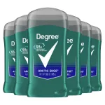 Degree Men Original Aluminum Free Deodorant for Men, 48-Hour Odor Protection, Arctic Edge 3 Ounce (Pack of 6)