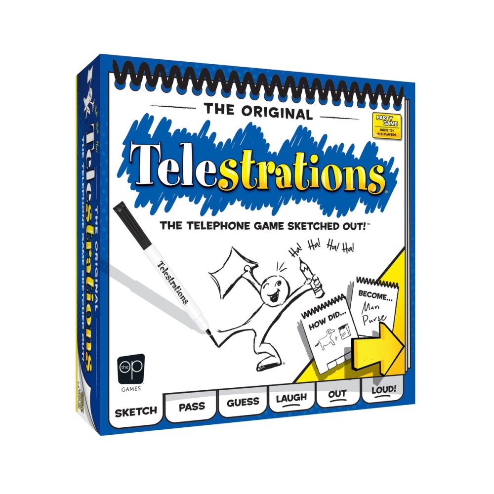 USAOPOLY Telestrations Original 8 Player | Family Board Game | A Fun Family Game for Kids and Adults | Family Game Night Just Got Better | The Telephone Game Sketched Out USAOPOLY Telestrations Original 8 Player | Family Board Game | A Fun Family Game for Kids and Adults | Family Game Night Just Got Better | The Telephone Game Sketched Out