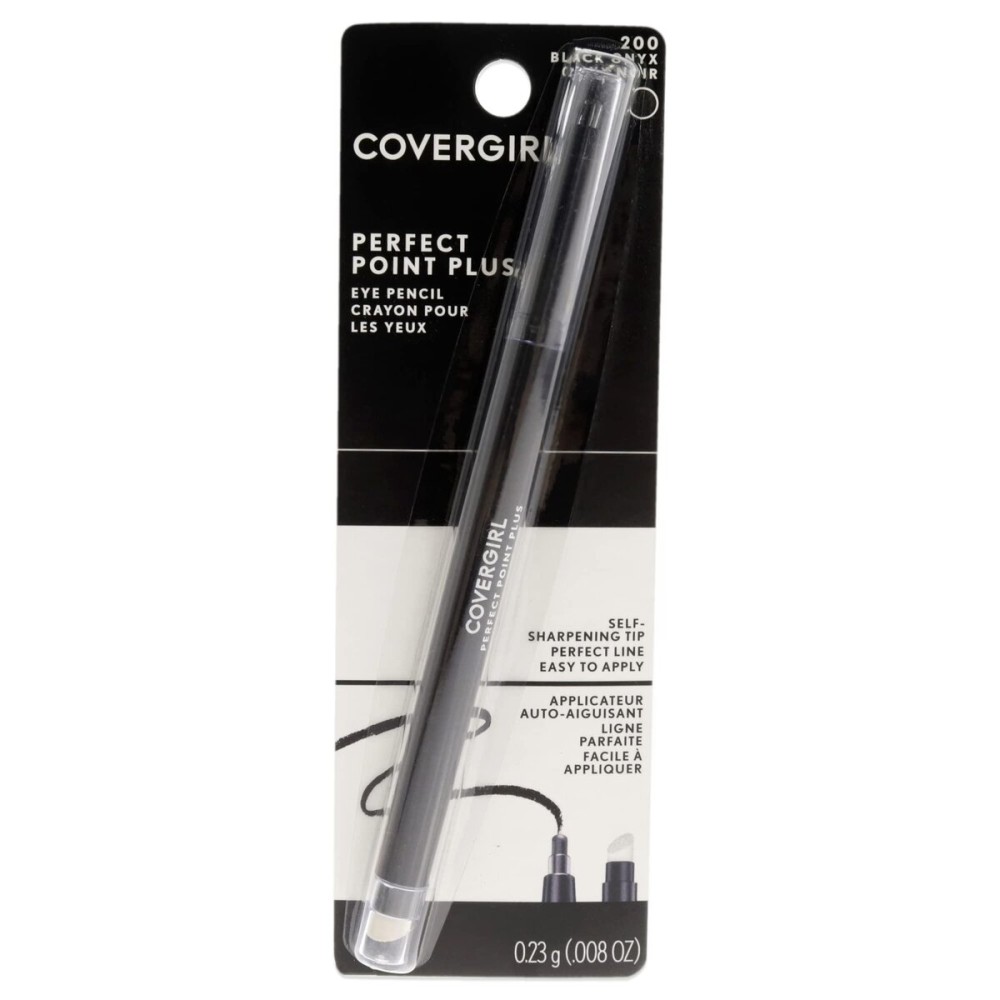 CoverGirl Perfect Point Plus Eyeliner Pencil, Black Onyx, Long-Lasting, Versatile Black Eyeliner, Soft Smudging Tip, No Sharpening Needed, Pack of 1 CoverGirl Perfect Point Plus Eyeliner Pencil, Black Onyx, Long-Lasting, Versatile Black Eyeliner, Soft Smudging Tip, No Sharpening Needed, Pack of 1