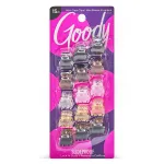 Goody SlideProof Classics Mini Claw Clips - 15 Ct, Assorted Neutrals, Hair Styling Accessories with Secure Grip, Chic Hair Accessories for Women & Men, For All Occasions, All Hair Types